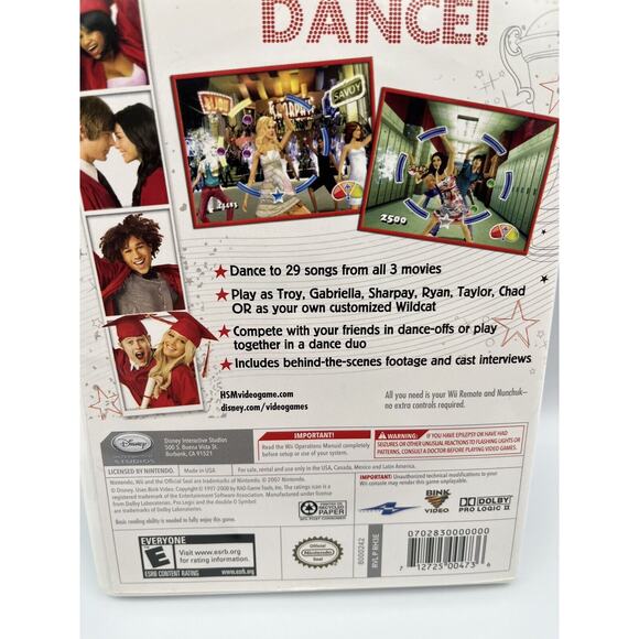 High School Musical 3: Senior Year Dance (Nintendo Wii, 2008) Complete Tested - Picture 4 of 8